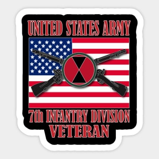 7th Infantry Division- Veteran Sticker